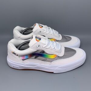 Vans Rainbow Foxing Pride True White Skate Shoes Men’s Sz 11 New‎